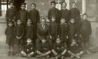 Photo de classe de Villemoustaussou (fin années 1930)