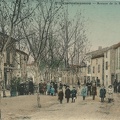 Villemoustaussou - Avenue de la mairie (version colorisée)